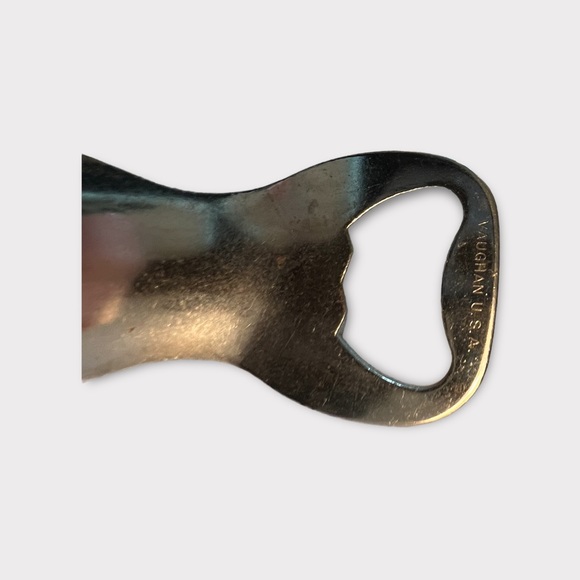 Vintage Vaughn USA Metal Shoehorn/Bottle Opener with Hotel Muehlebach Ad - Picture 2 of 4